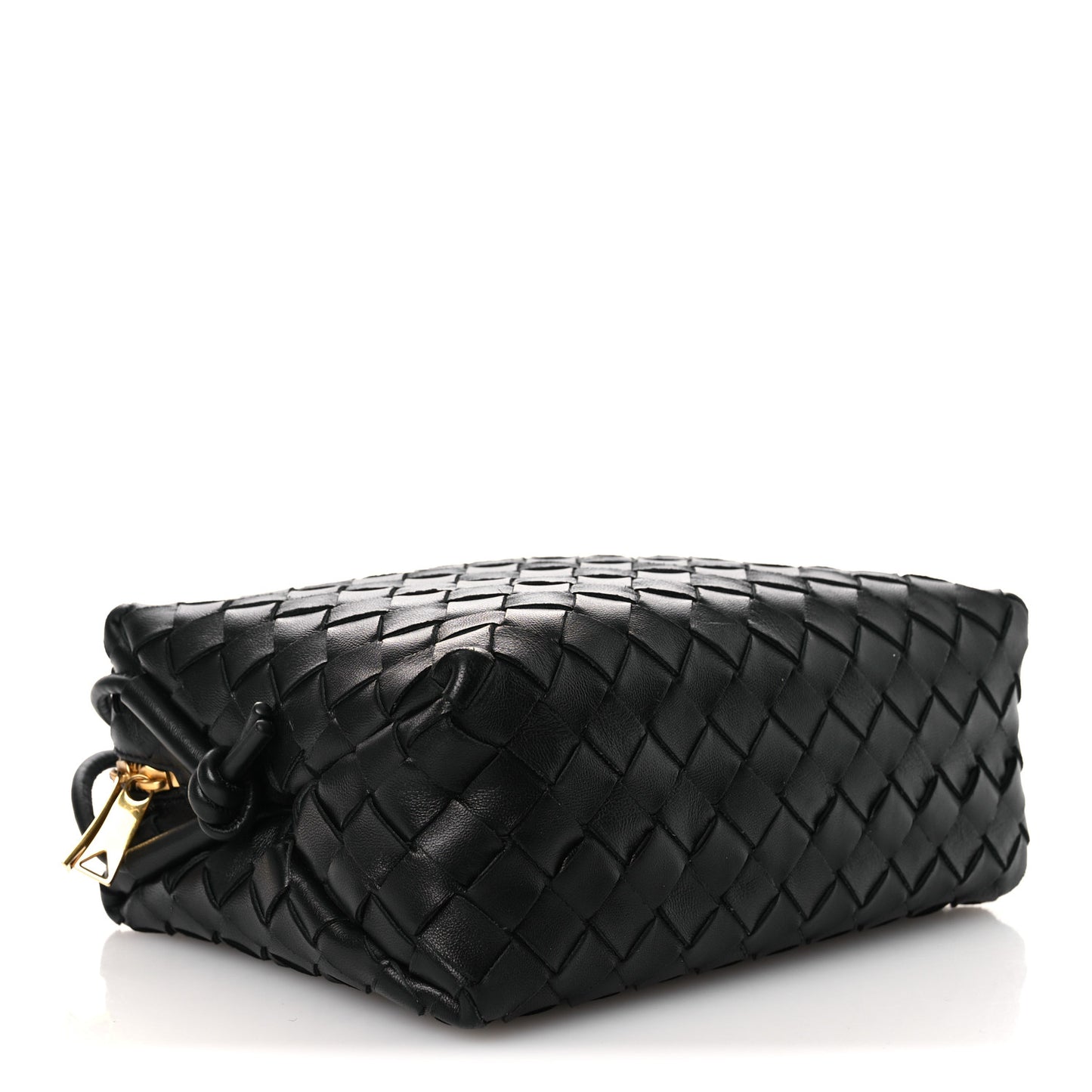Nappa Intrecciato Small Loop Camera Bag Black