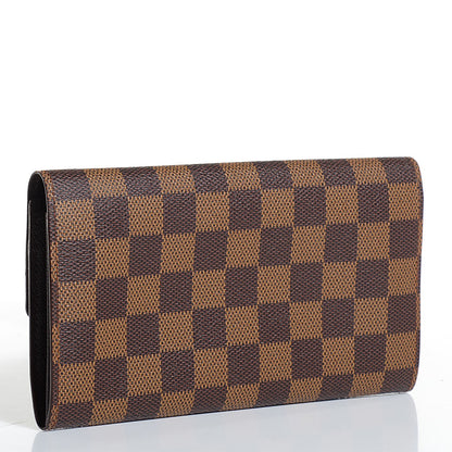 Louis Vuitton Damier Ebene Sarah Wallet 3 of 7