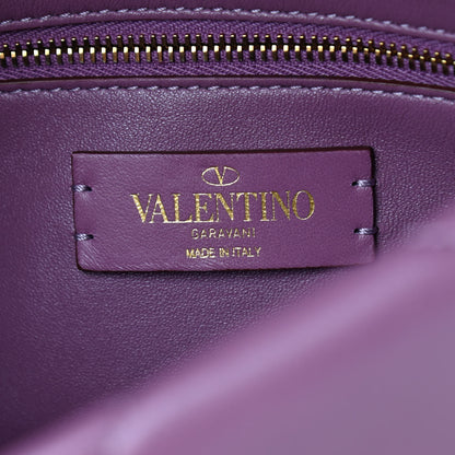 Valentino Garavani Nappa Medium Roman Stud Shoulder Bag Malva 6 of 9