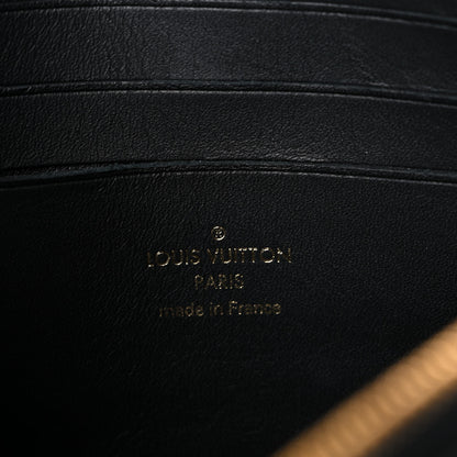 Louis Vuitton Calfskin New Wave Zipped Pochette Black 5 of 10