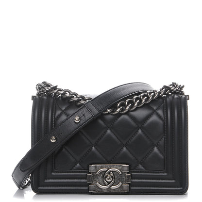 Chanel Calfskin Quilted Small Boy Flap Black 1 of 8