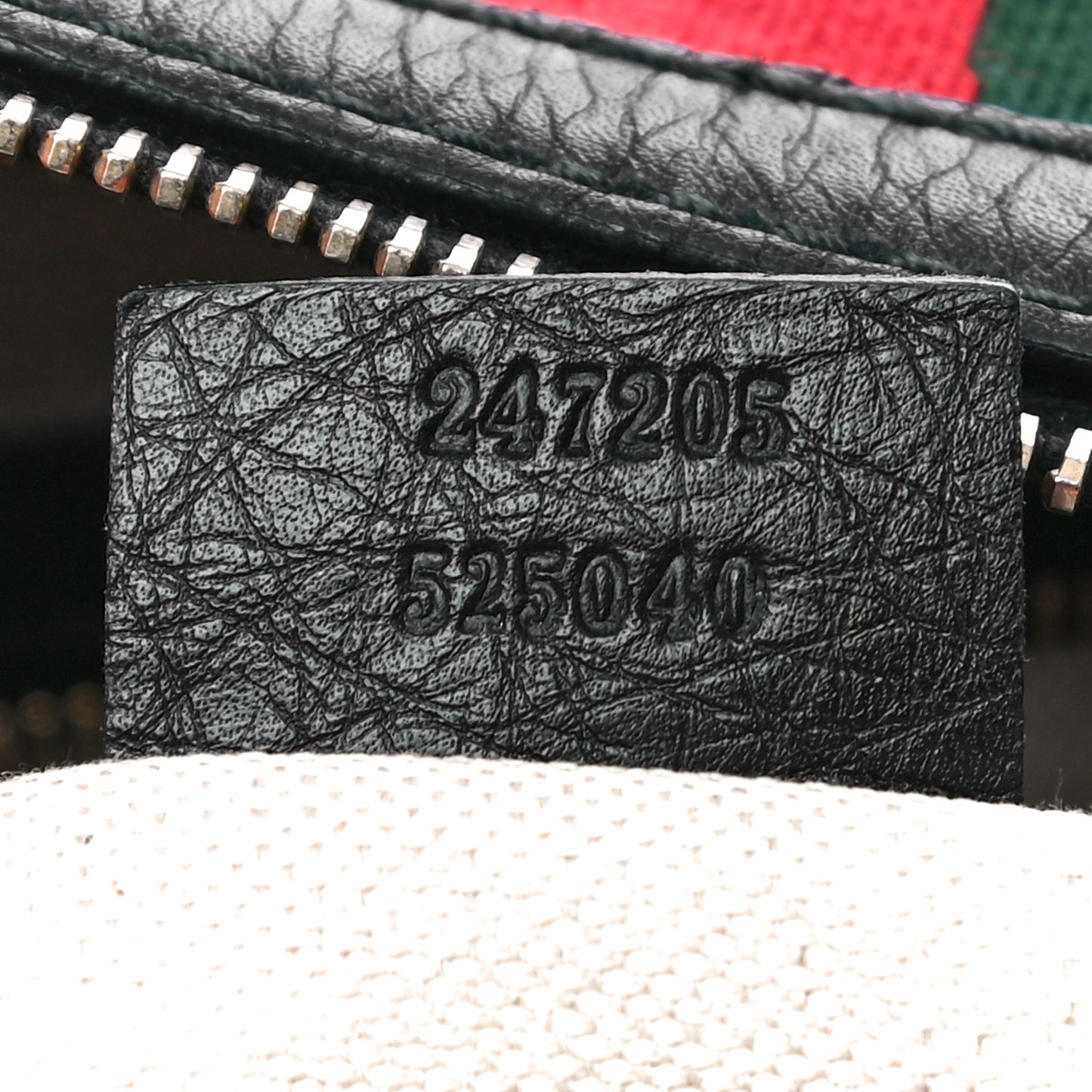 Calfskin Vintage Web Medium Boston Black