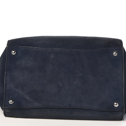 Prada Suede Scamosciato Twin Pocket Tote Oltremare 21 of 21