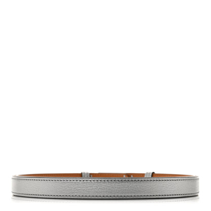 Hermes Metallic Chevre Chamkilight Kelly Belt Argent 1 of 3