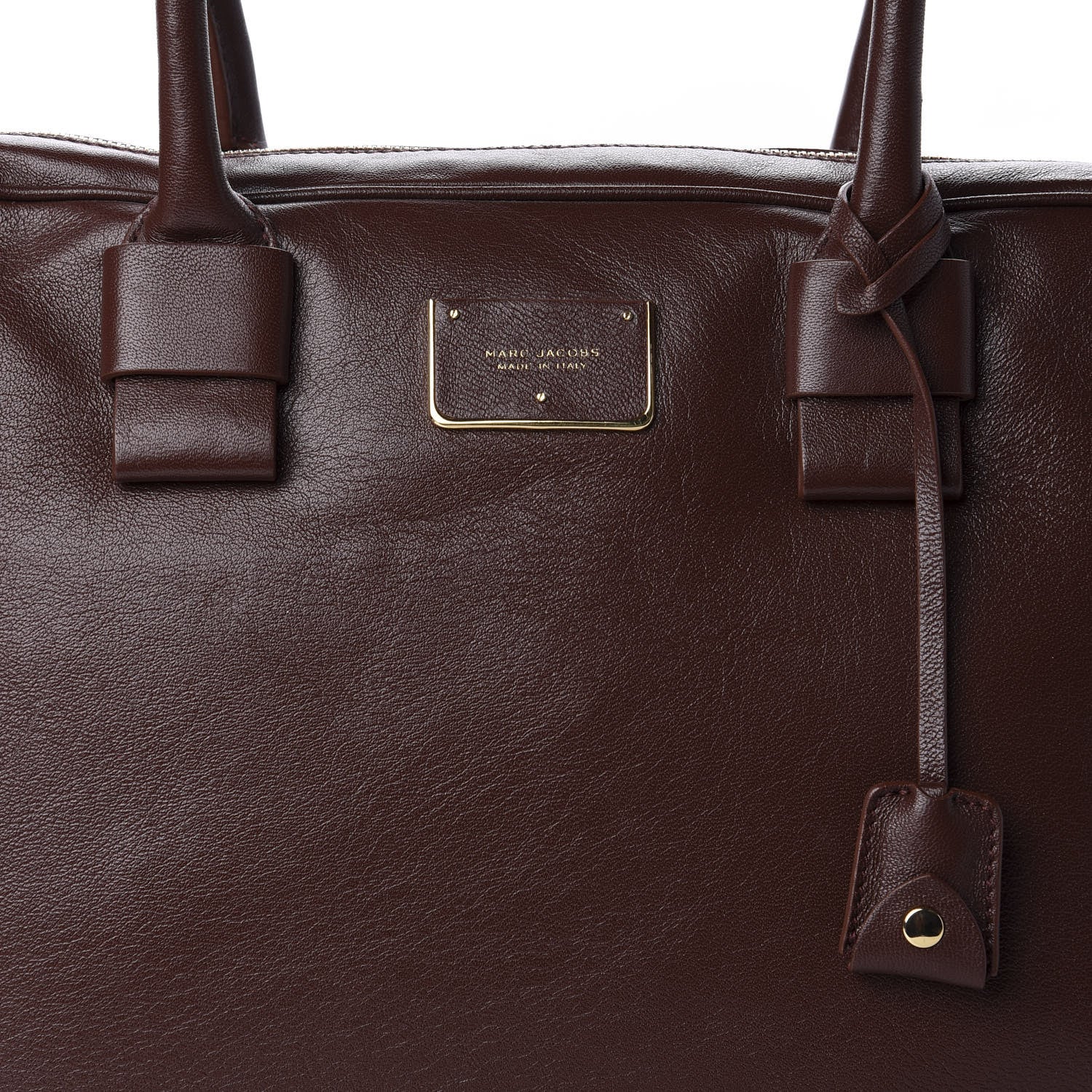 Marc Jacobs Lambskin Prince Georgie Flight Tote Chestnut 10 of 10