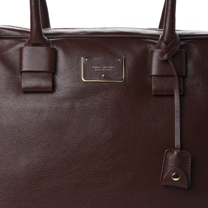 Marc Jacobs Lambskin Prince Georgie Flight Tote Chestnut 10 of 10
