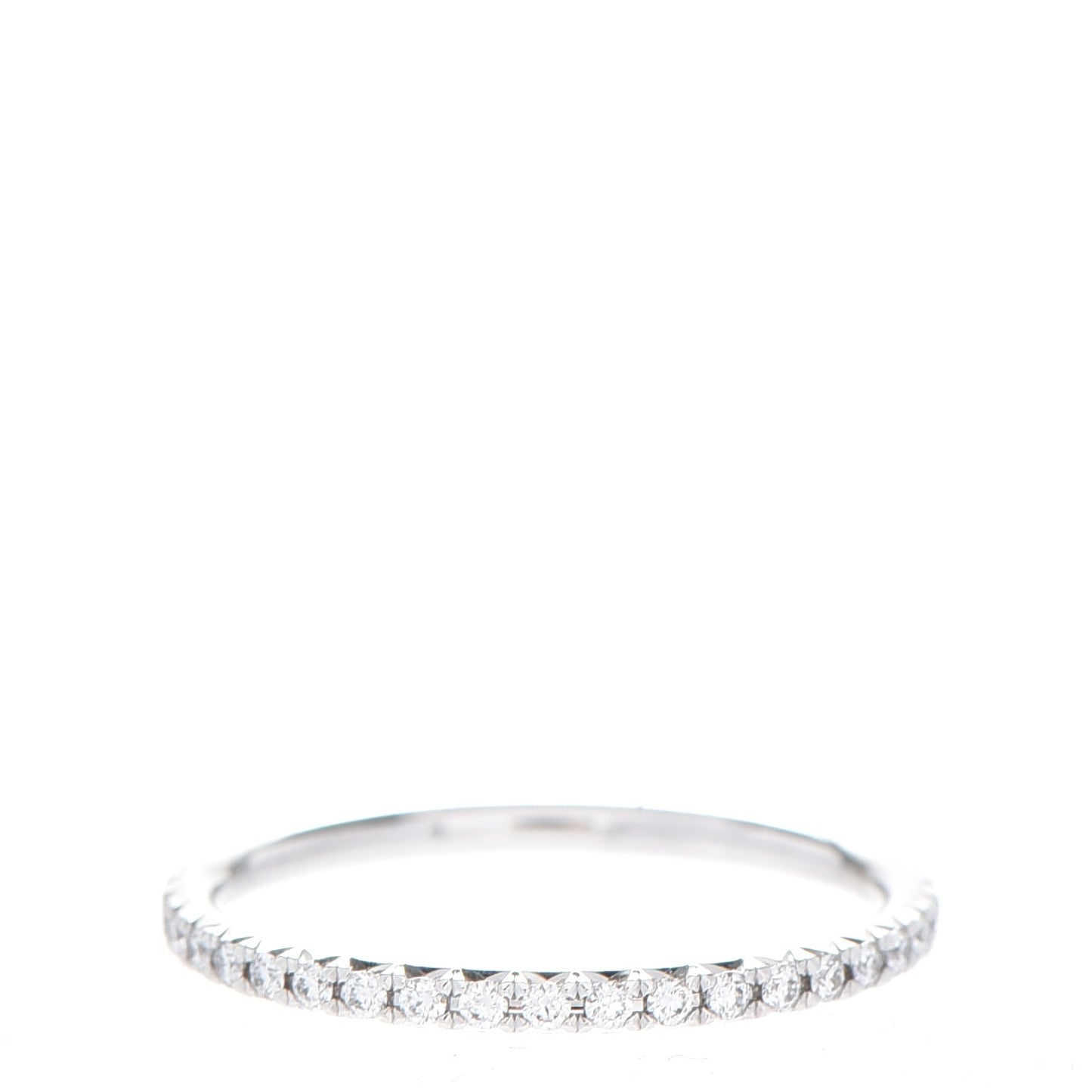 18K White Gold Diamond Metro Ring 48 4.5