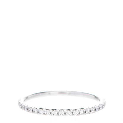 Tiffany 18K White Gold Diamond Metro Ring 48 4.5 3 of 7