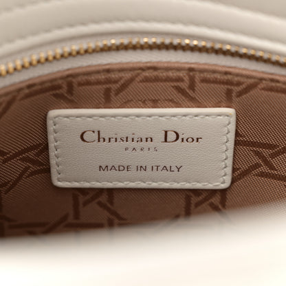 Christian Dior Lambskin Cannage Small My ABCDior Lady Dior White 6 of 15