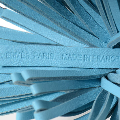 Hermes Milo Lambskin Carmen Tassel Key Holder Celeste 3 of 5