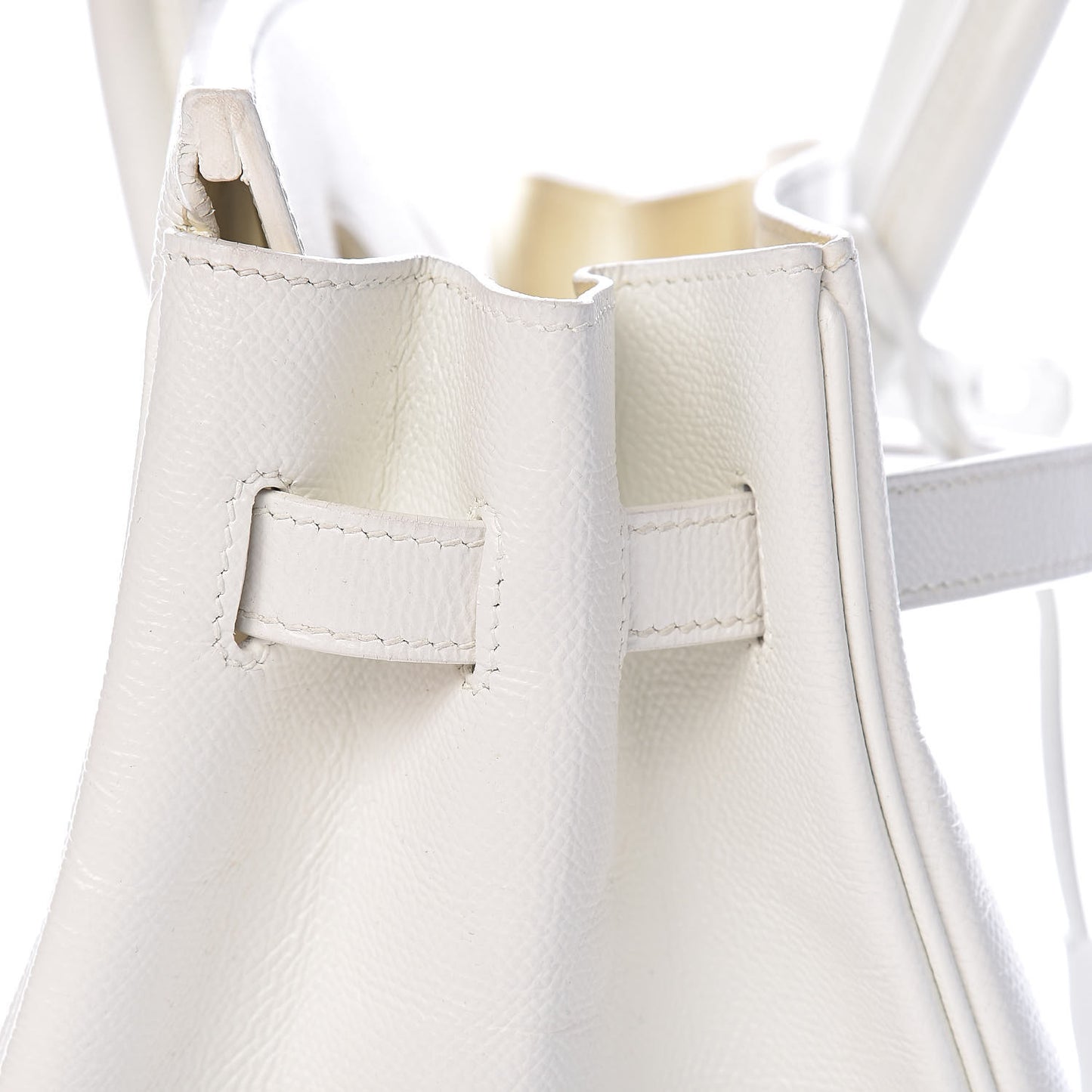Epsom Birkin 35 White