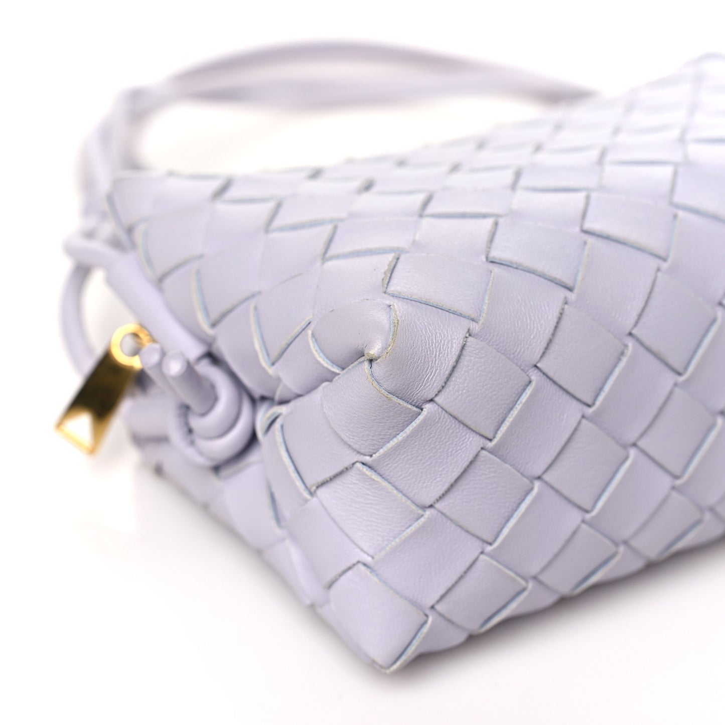 Nappa Intrecciato Mini Loop Camera Bag Oyster