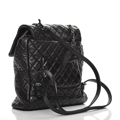 Chanel Lambskin Quilted Large Urban Spirit Backpack Black 3 of 8