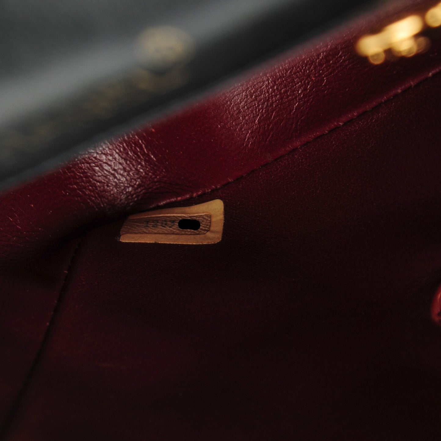 Lambskin Quilted Mini Square Flap Black