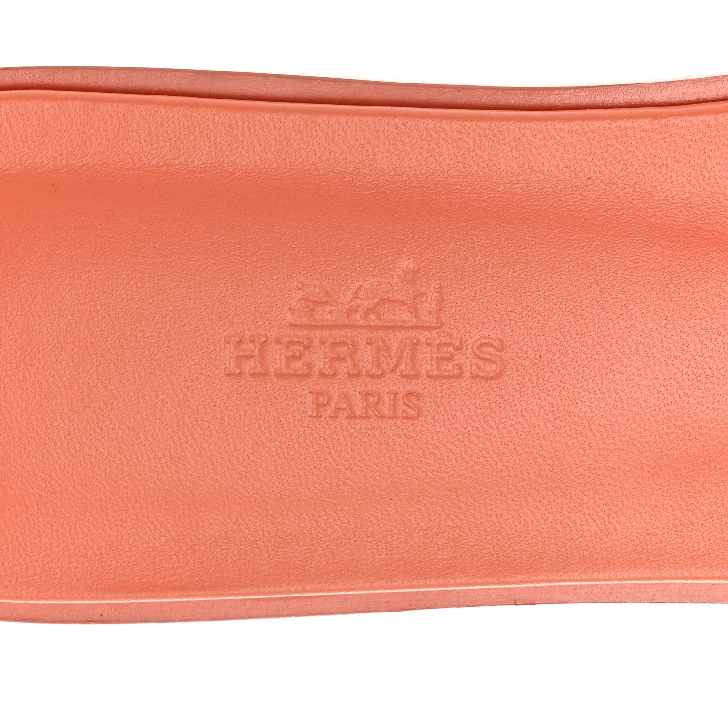 Hermes Epsom Oran Sandals 38.5 Orange Joey 7 of 9