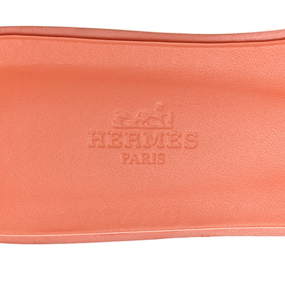 Hermes Epsom Oran Sandals 38.5 Orange Joey 7 of 9