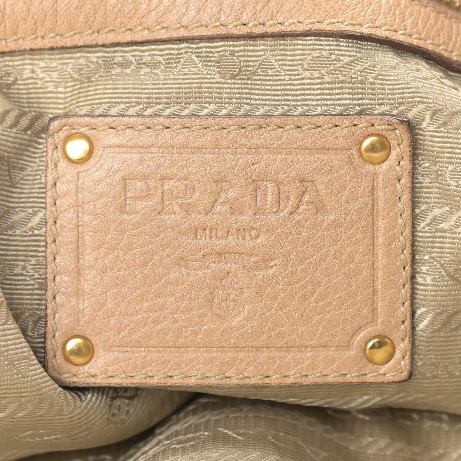 Prada Cervo Antik Shoulder Bag Naturale 12 of 26