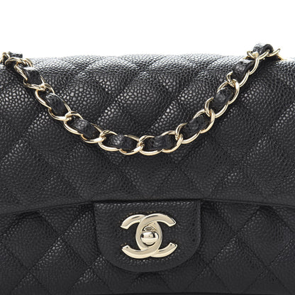 Chanel Caviar Quilted Mini Rectangular Flap Black 10 of 11