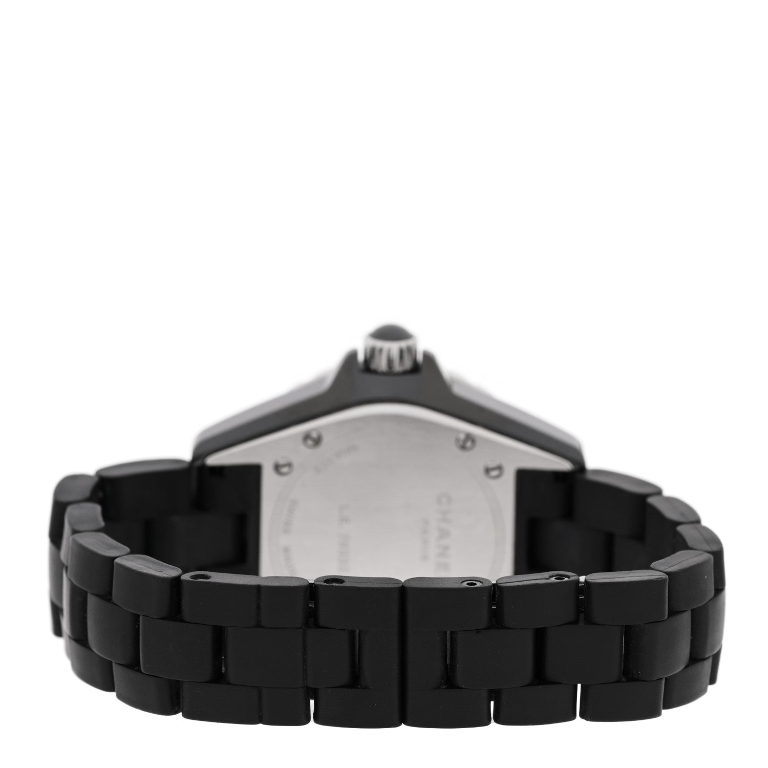 Chanel Stainless Steel Matte Ceramic 33mm J12 Quartz Watch Black 3 of 4