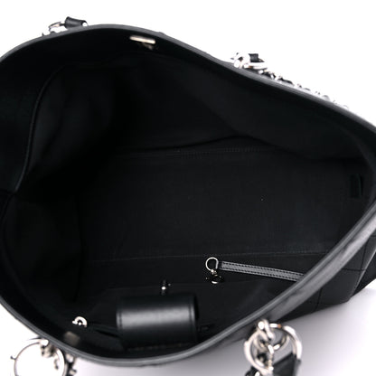 Chanel Calfskin Stitched Shopping Tote Black 4 of 9
