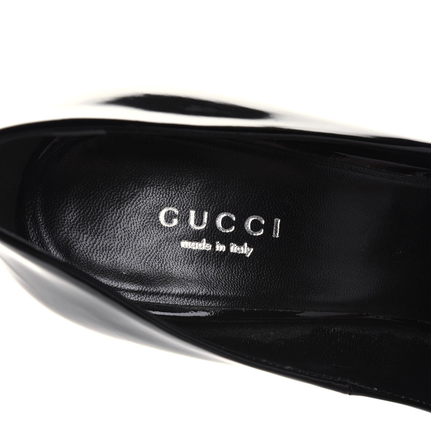 Gucci Patent Calfskin Pumps 38 Black 7 of 13