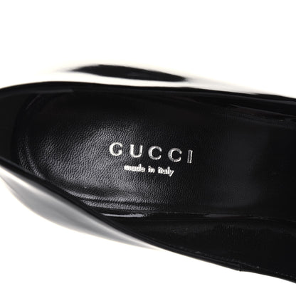 Gucci Patent Calfskin Pumps 38 Black 7 of 13