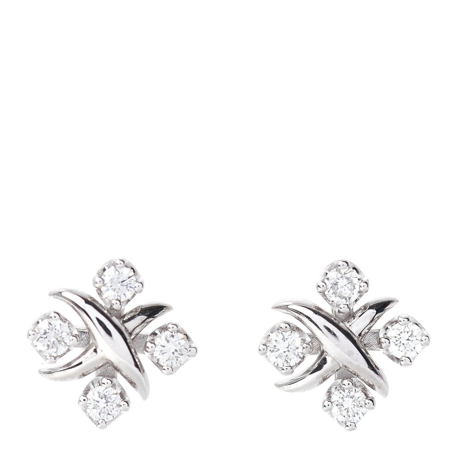 Platinum Diamond Schlumberger Lynn Earrings