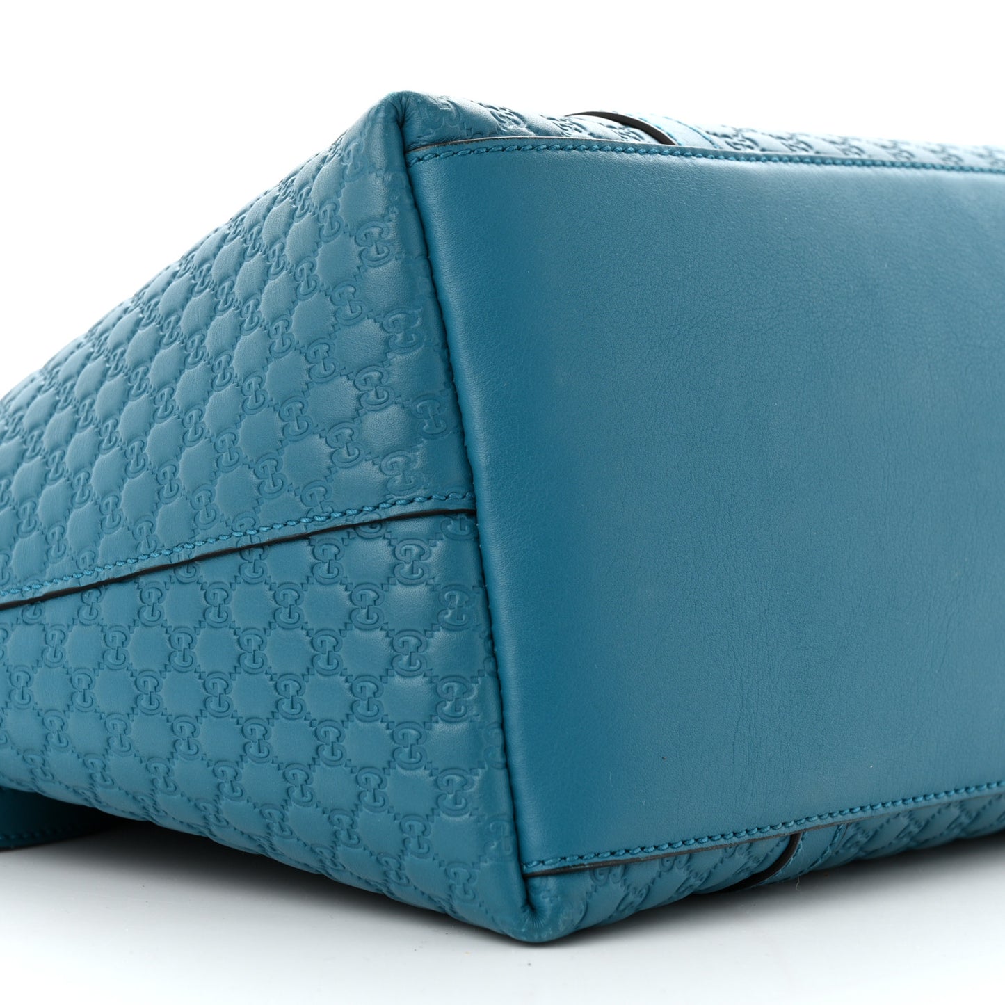 Soft Microguccissima Dome Satchel Deep Cobalt