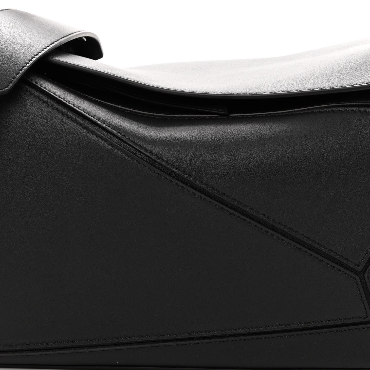 Loewe Calfskin Medium Puzzle Bag Black 7 of 9