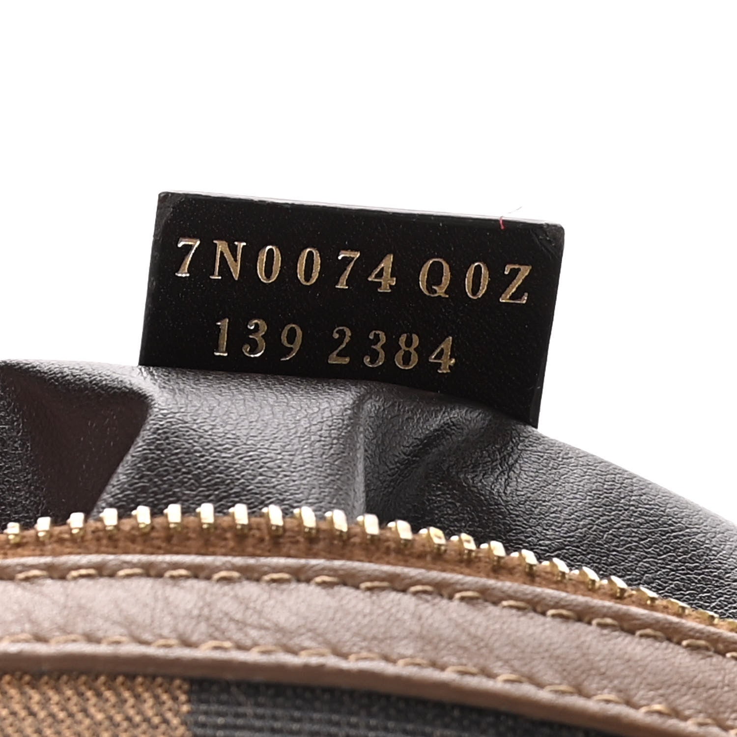 Fendi Pequin Vitello Pouch Tobacco Foresta 8 of 13