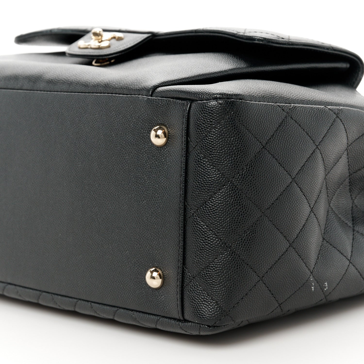 Chanel Caviar Quilted Pocket Large Tote Black 10 of 11