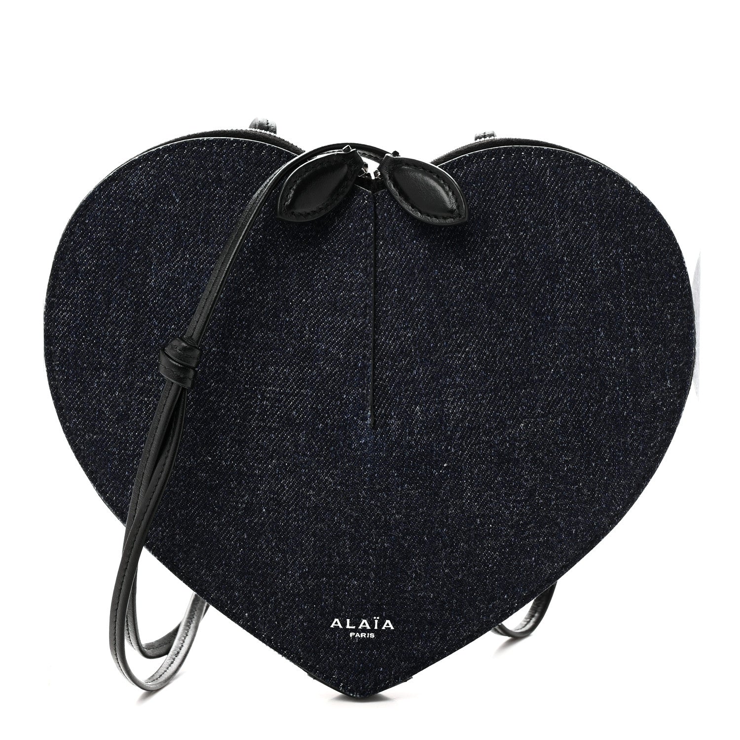 Alaia Denim Le Coeur Bag Blue 1 of 9