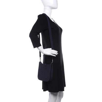 Hermes Taurillon Clemence Evelyne TPM Bleu Nuit 2 of 8