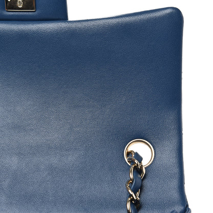 Chanel Lambskin Quilted Mini Rectangular Flap Blue 13 of 13
