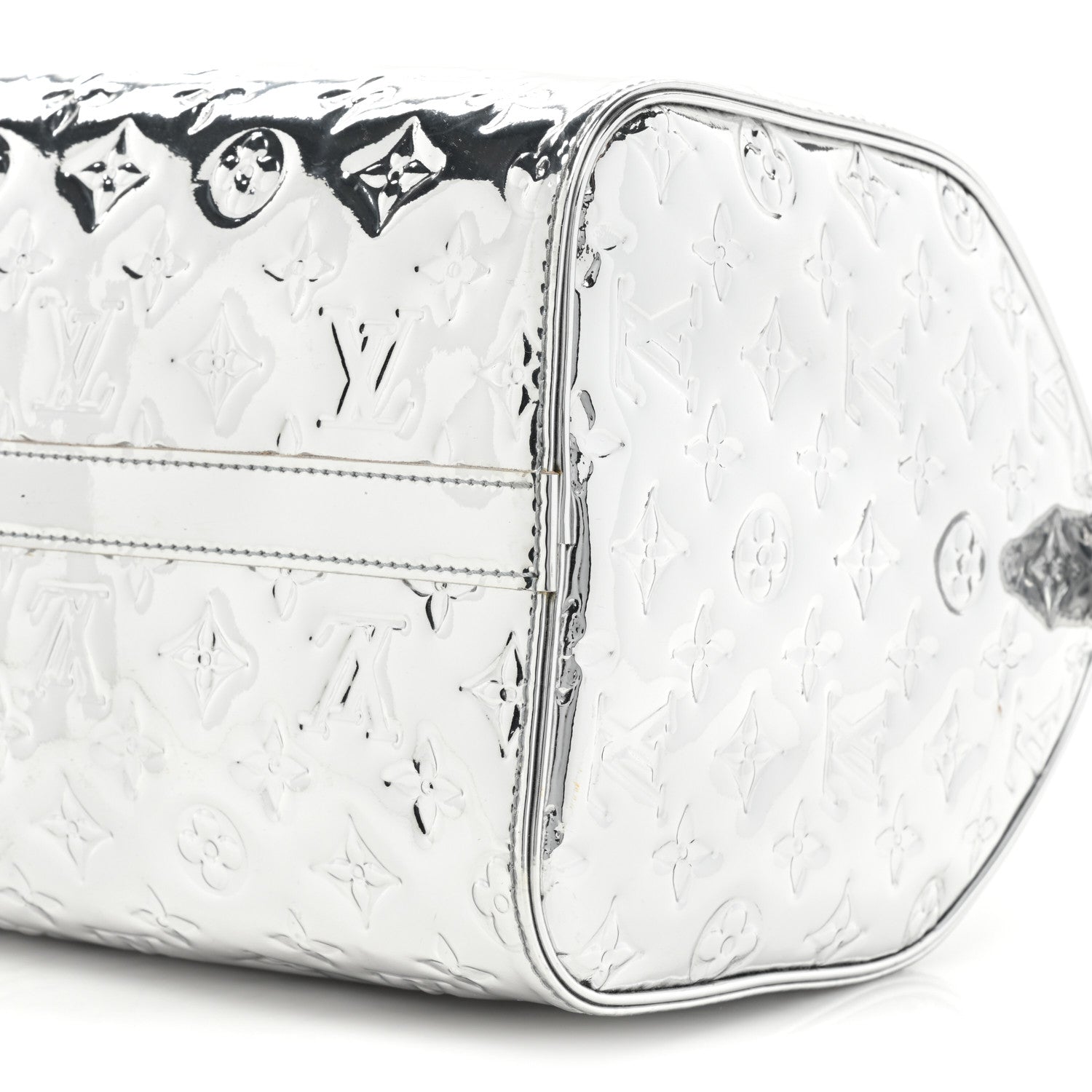 Louis Vuitton Monogram Miroir Speedy 30 Silver 6 of 8