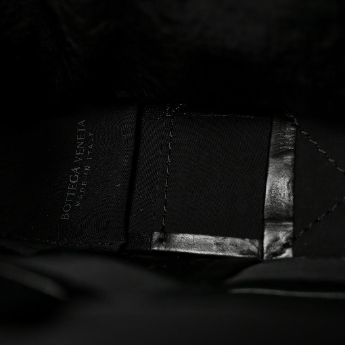 Paper Calfskin Maxi Intreccio Cassette Crossbody Bag Black