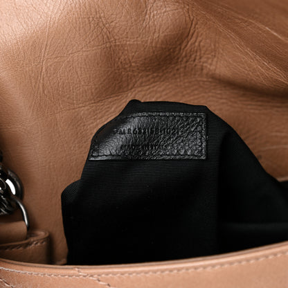 Saint Laurent Crinkled Calfskin Matelasse Monogram Medium Niki Chain Satchel Dark Toffee 7 of 10