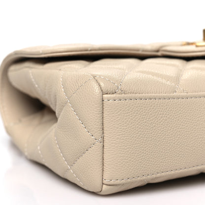 Chanel Caviar Quilted Small Coco First Flap Beige 9 of 10