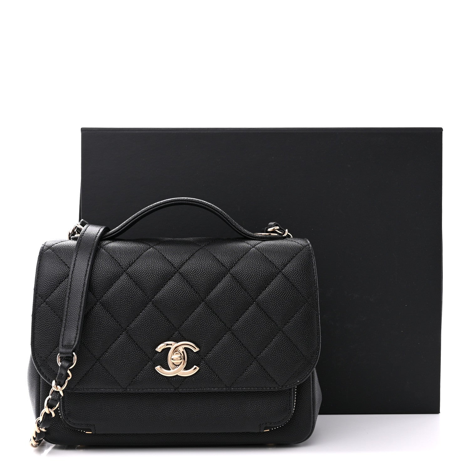 Chanel Caviar Quilted Medium Business Affinity Flap Black 11 of 11