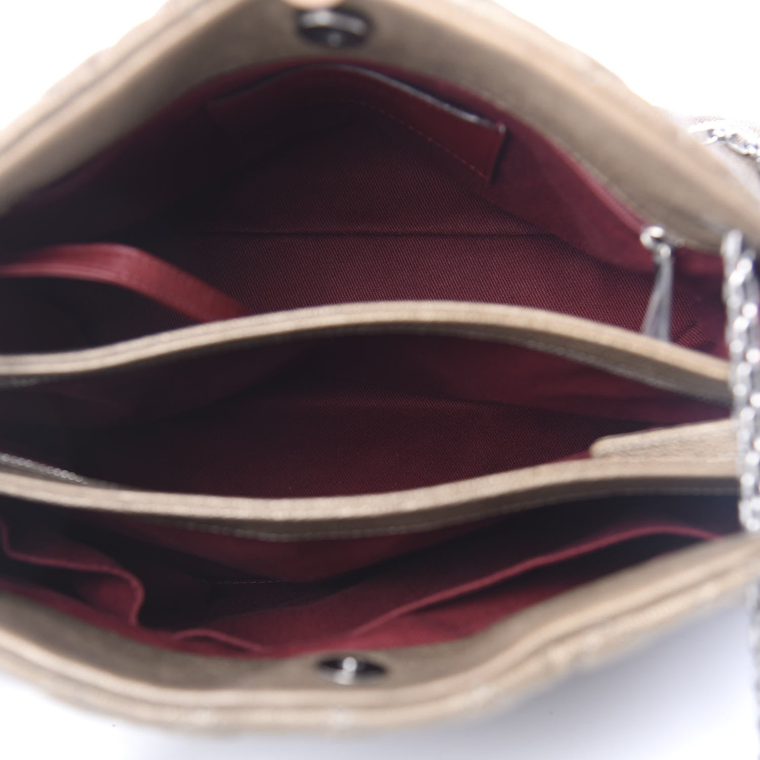 Chanel Calfskin Large Just Mademoiselle Bowling Bag Silver 5 of 11
