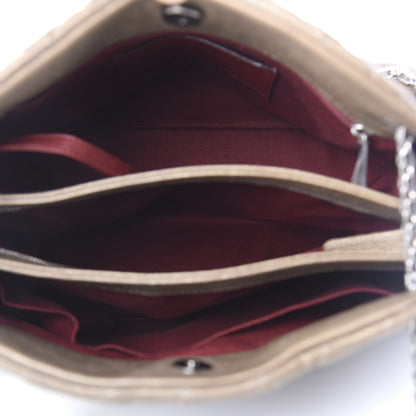 Chanel Calfskin Large Just Mademoiselle Bowling Bag Silver 5 of 11