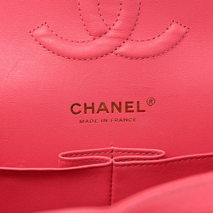 Chanel Shiny Caviar Quilted Medium Double Flap Pink 6 of 12
