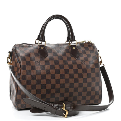 Louis Vuitton Damier Ebene Speedy Bandouliere 30 3 of 9
