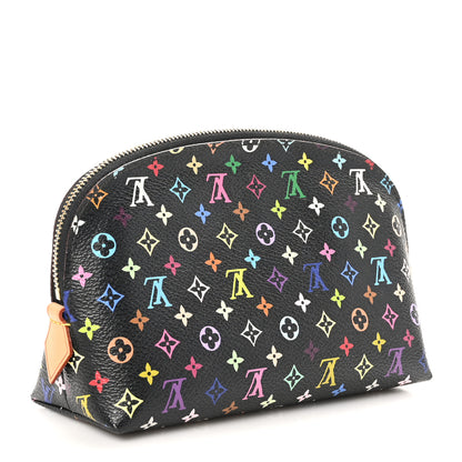 Louis Vuitton Monogram Multicolor Cosmetic Pouch Black Grenade 3 of 9