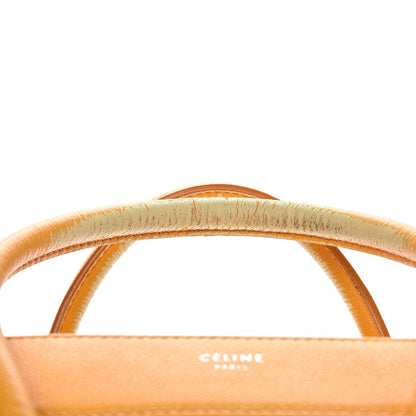 Celine Grained Calfskin Medium Phantom Luggage Saffron 17 of 19