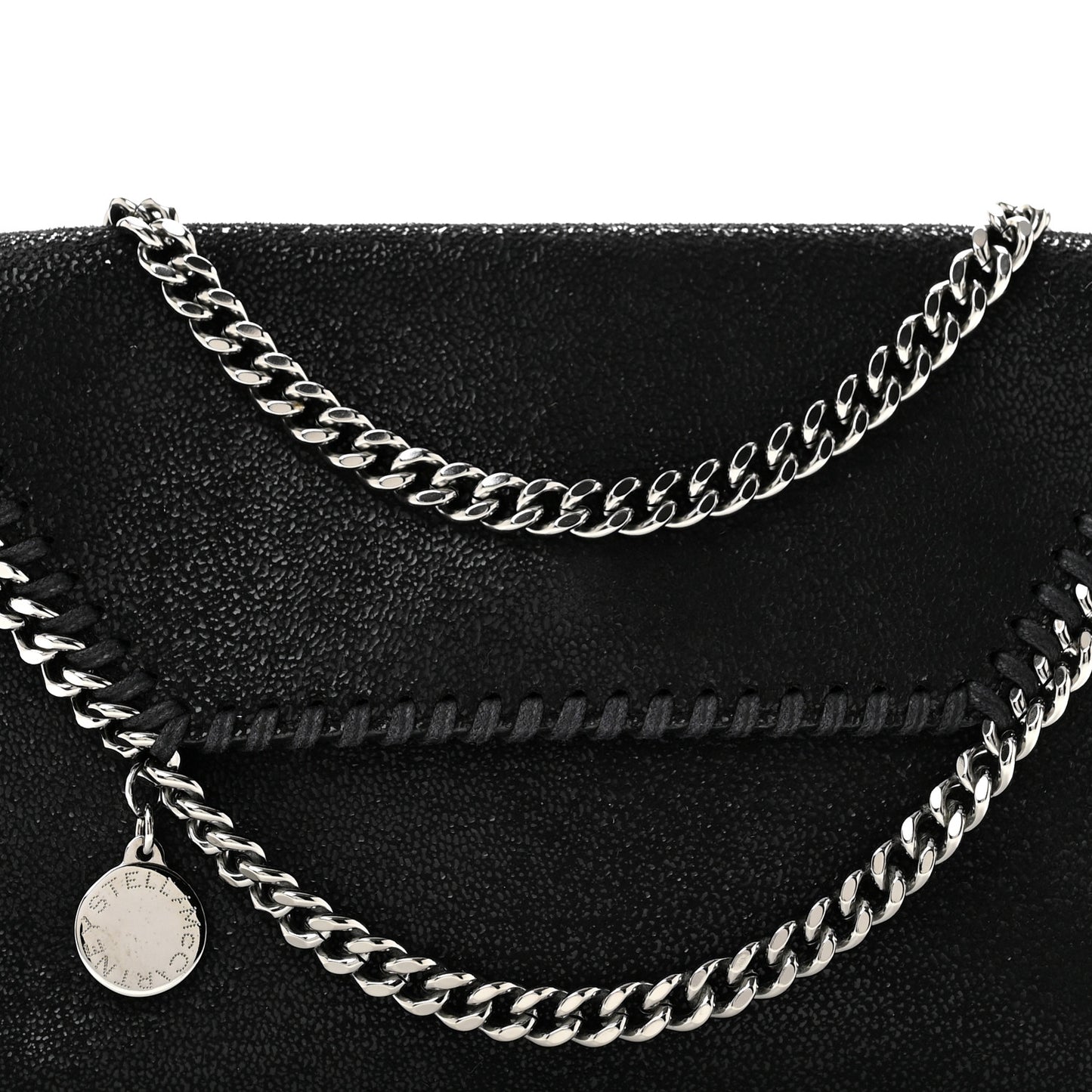 Shaggy Deer Mini Falabella Crossbody Bag Black