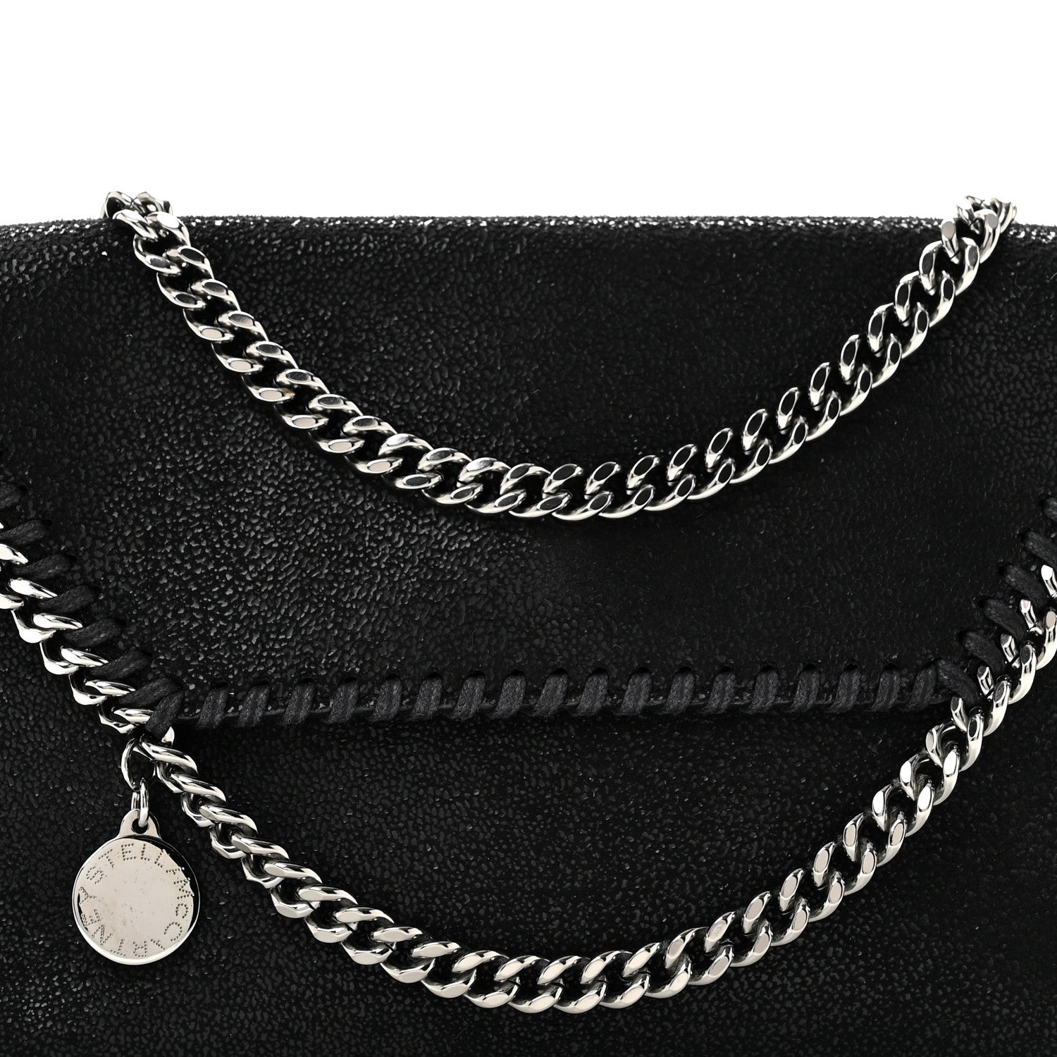 Stella McCartney Shaggy Deer Mini Falabella Crossbody Bag Black 8 of 12