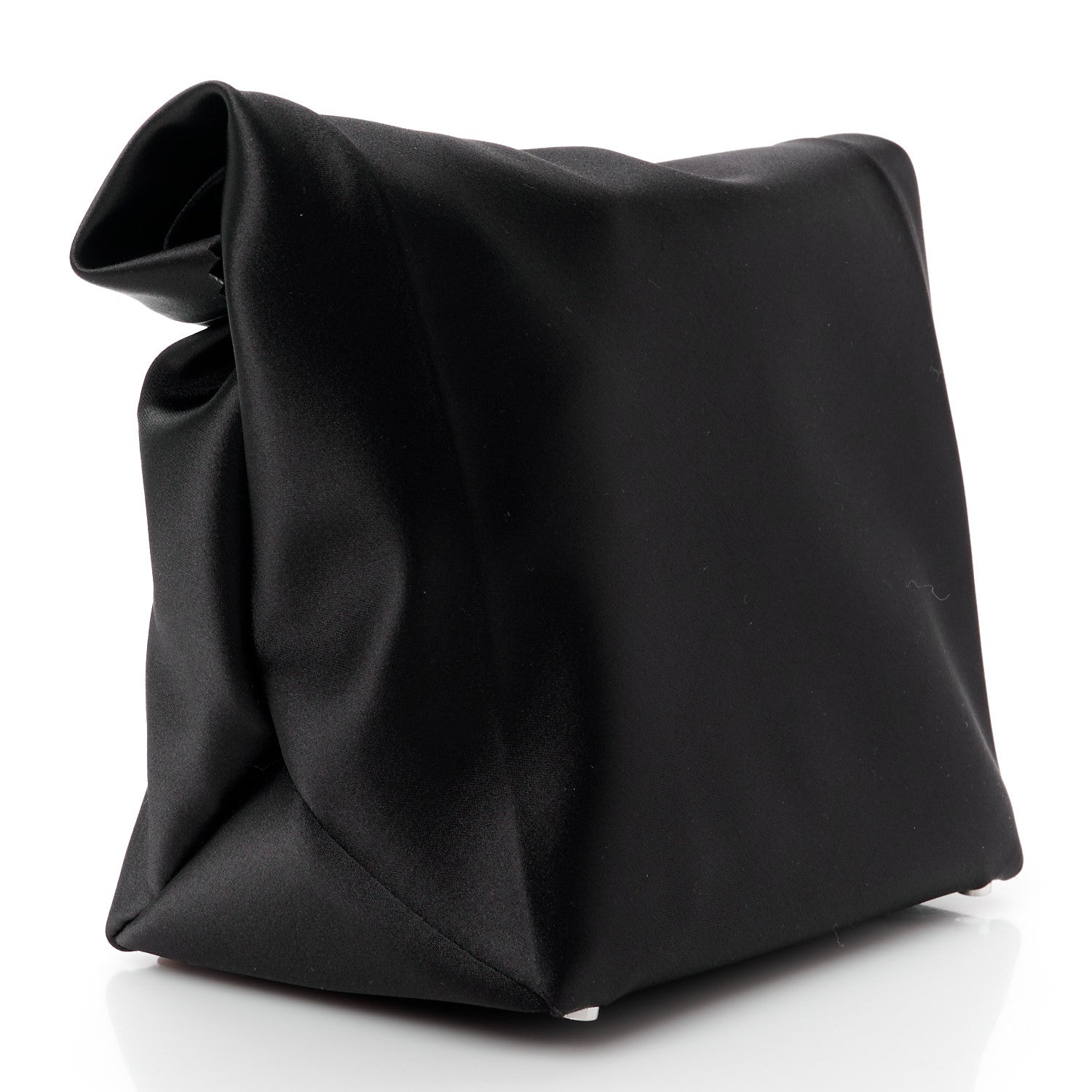Alexander Wang Satin Lunch Bag Clutch Black 3 of 12