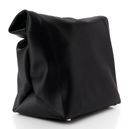 Alexander Wang Satin Lunch Bag Clutch Black 3 of 12