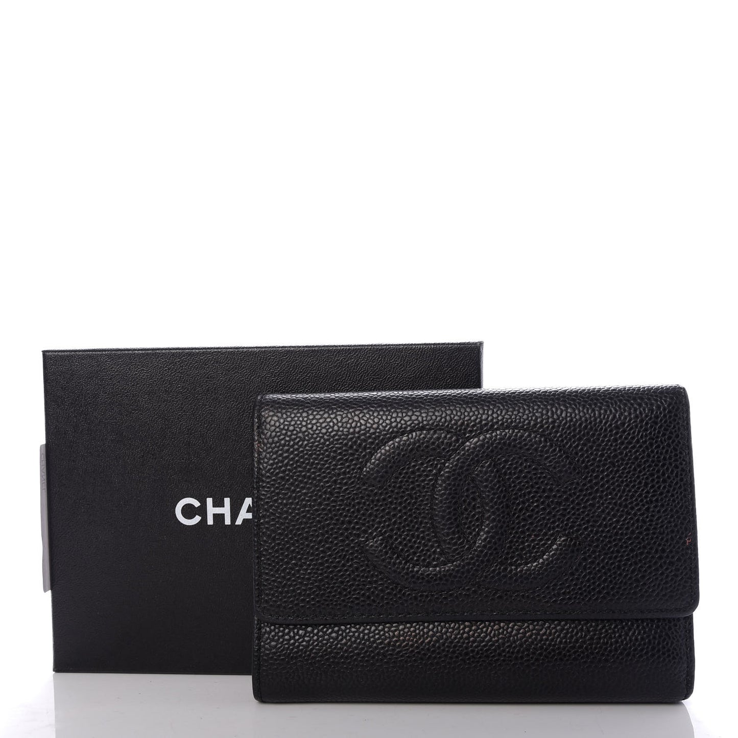 Caviar Timeless CC Flap Wallet Black